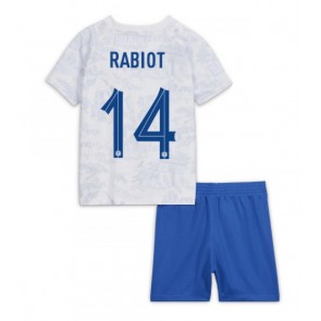 Frankrike Adrien Rabiot #14 Bortaställ Barn VM 2022 Kortärmad (+ Korta byxor)